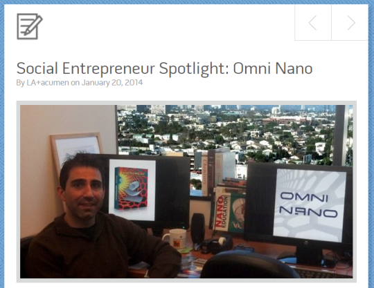 Social Entrepreneur Spotlight on Omni Nano