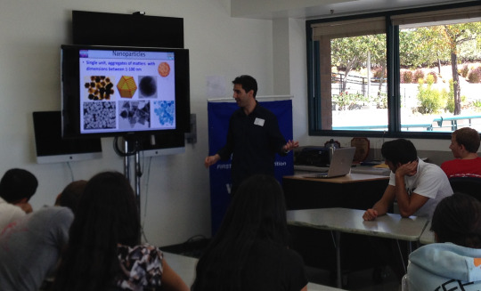 Omni Nano presents a hands-on nanotechnology workshop (STEM workshop) at Milken High School in the Bel-Air neighborhood of Los Angeles, California.