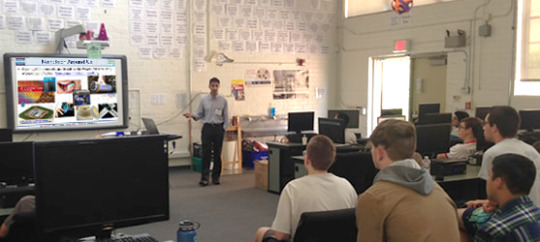 Omni Nano presents a hands-on nanotechnology workshop (STEM workshop) at El Segundo High School in El Segundo, Los Angeles, California.