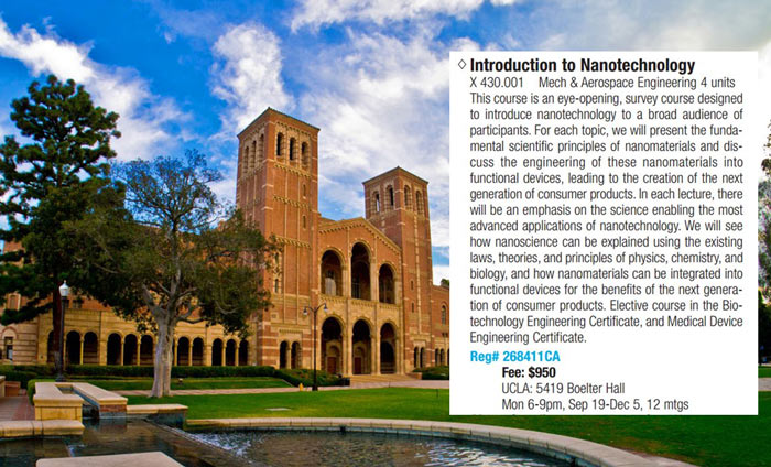 First Day of "Intro to Nanotech" at UCLA Extension